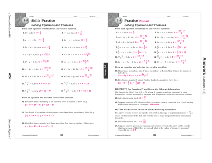 Algebra 1 chapter 4 test answers