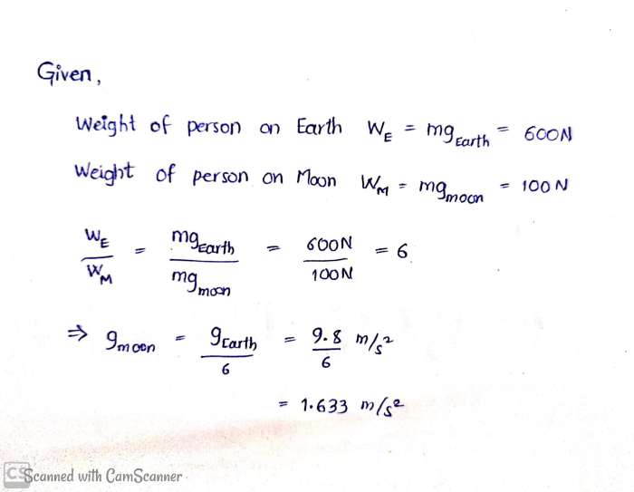 If an astronaut weighs 981 n