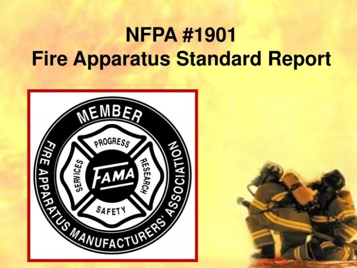 Nfpa 1901 standard now calls for