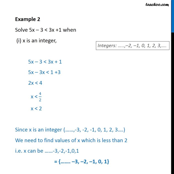 Solve the inequality 2 4x 3 3 3x 5x