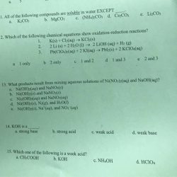 All of the following compounds are soluble in water except